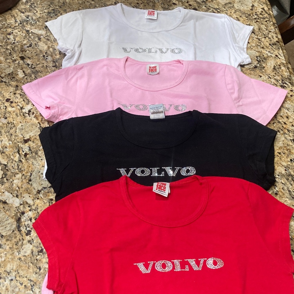Volvo Women's Short Sleeve Tee - Red, Pink, Black, White